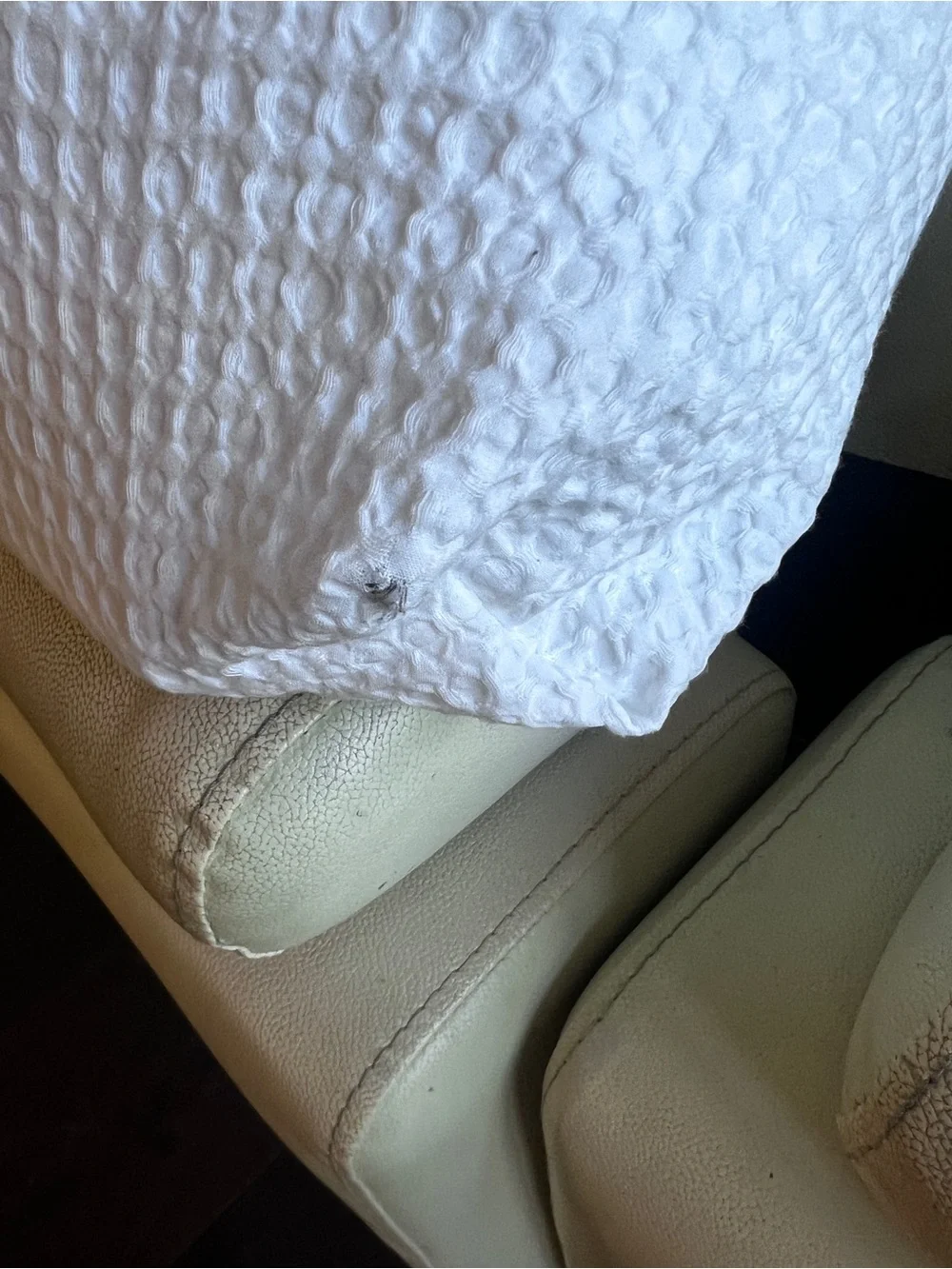 Quince Organic Luxe Honeycomb Duvet Cover Set Full Queen white